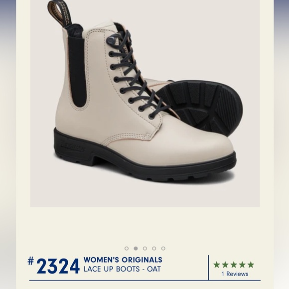 Blundstone white combat boots. Pull on style. Women’s size 9. Like new. - Picture 10 of 11